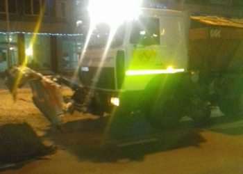 В Николаеве за ночь дорожники использовали 65 тонн соли