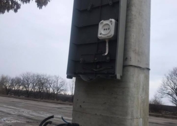 На пункте ГВК на «киевской» трассе на Николаевщине повредили щиток для работы в темное время