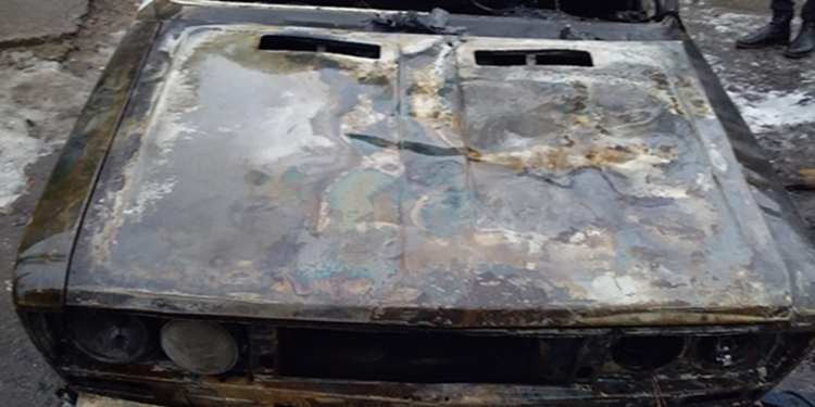 В Николаеве автомобиль загорелся на ходу