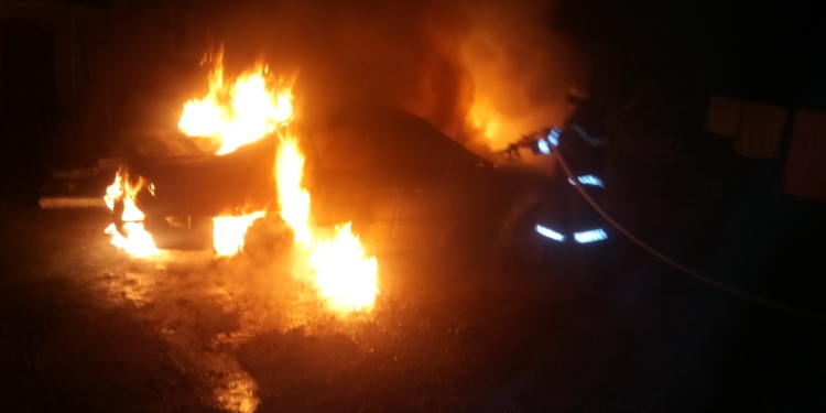 В Березнеговатом сгорел автомобиль