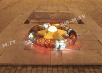 В Мелитополе установили светодиодный “вечный огонь” – поможет сэкономить газ