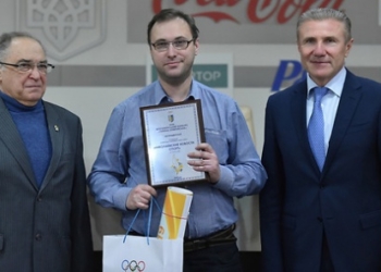 Президент НОК Сергей Бубка наградил николаевских спортивных журналистов