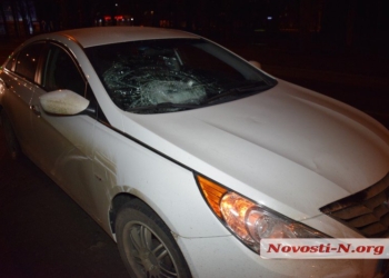 В Николаеве Hyundai сбил пьяного пешехода с покупками