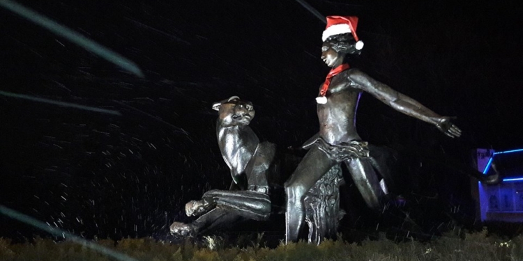 В Николаеве неизвестные “раздели” памятник Маугли возле зоопарка – горожан просят опознать злоумышленников