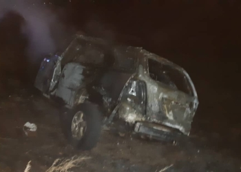 В Витовском районе сгорел автомобиль Kia Sorento