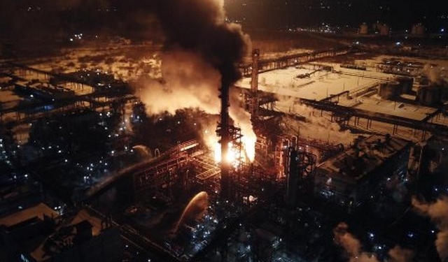 Пожар на химзаводе в Калуше потушили