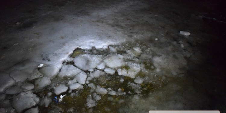 Трое школьников провалились под лед в центре Николаева