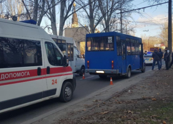 Николаевская маршрутка сбила пешехода