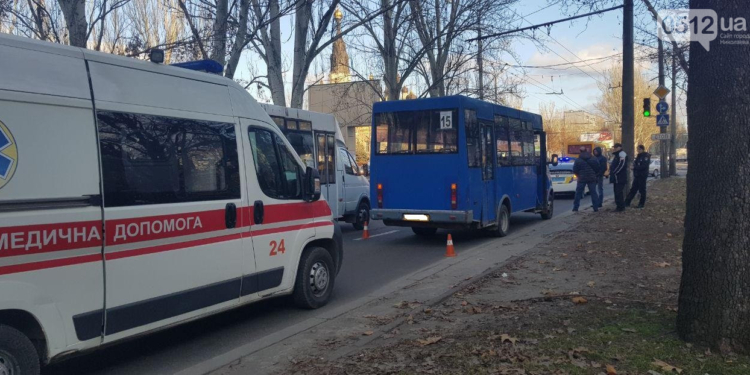 Николаевская маршрутка сбила пешехода