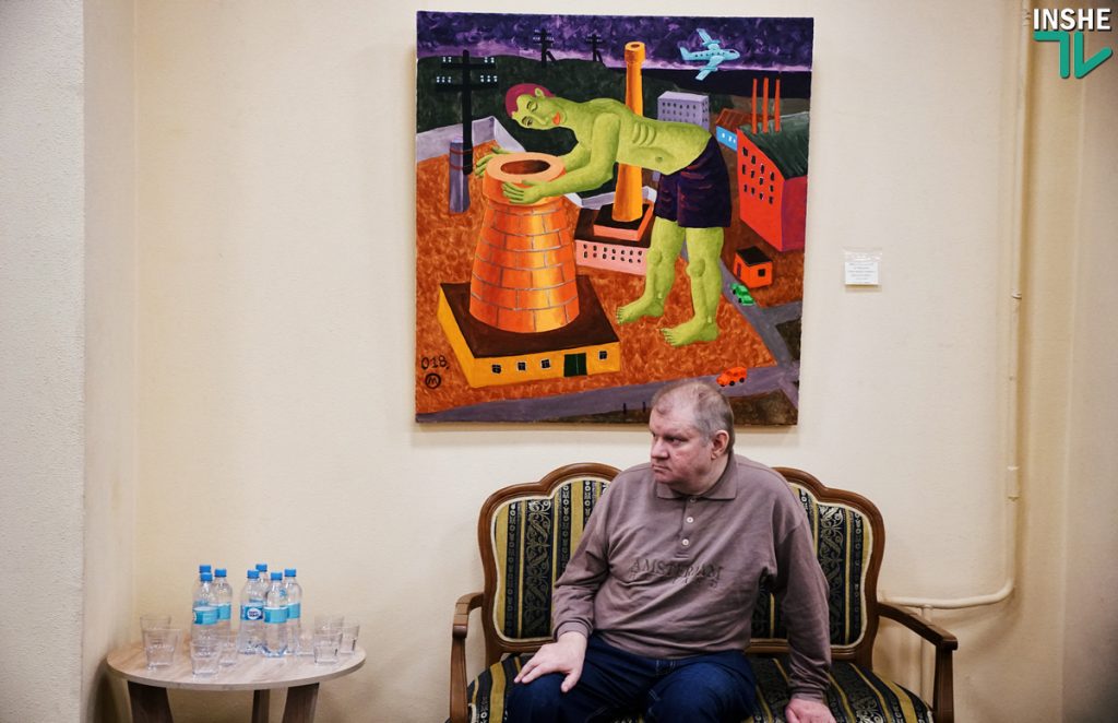 Горожане увидели «промышленный ренессанс» Николаева на картинах современных художников 47