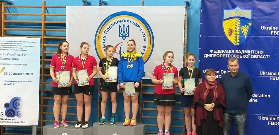 Юная спортсменка из Николаевской области добыла победу в чемпионате Украины по бадминтону среди спортсменов с проблемами слуха 1