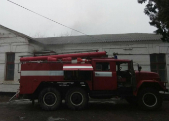 В Баштанке горел ремонтируемый объект