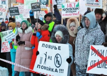 В десятках городов России прошли протесты против “мусорной реформы”