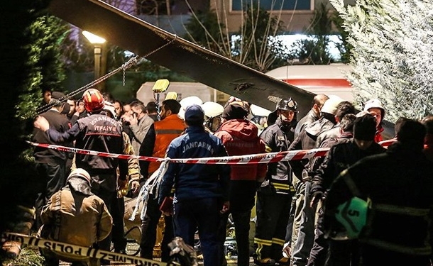 В Стамбуле разбился военный вертолет