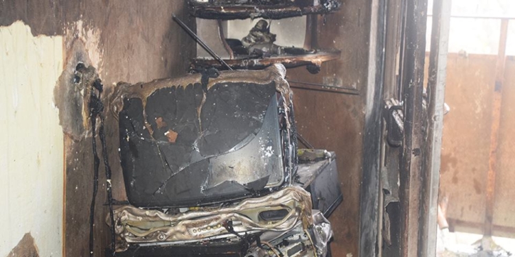 В мкр.Кульбакино в Николаеве в пятиэтажке сгорела квартира