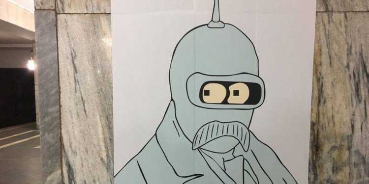 «Народные мстители» испортили выставку Шевченко в Киевском метро