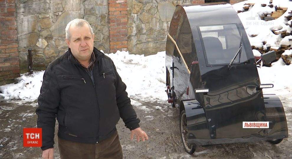 Сам себе мастер. Львовский пенсионер собрал электромобиль и платит 2 грн. за 100 км 1