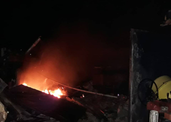 В Новом Буге горела крыша частного дома – спасатели успели вовремя