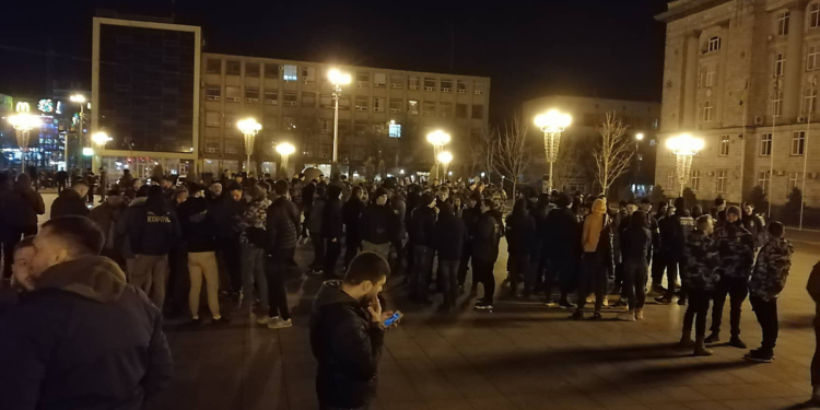 В Черкассах также произошли столкновения между Нацкорпусом и правоохранителями