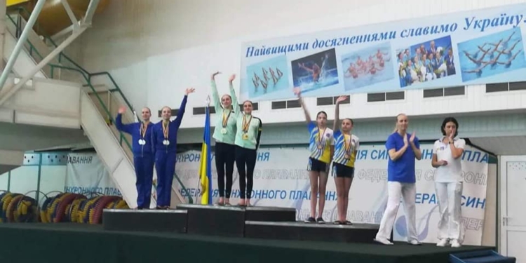 Николаевские юниоры заняли третье место на Чемпионате Украины по синхронному плаванию