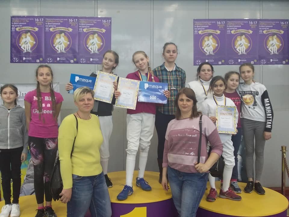 Николаевские рапиристы завоевали медали на всеукраинских соревнованиях по фехтованию в Киеве 9