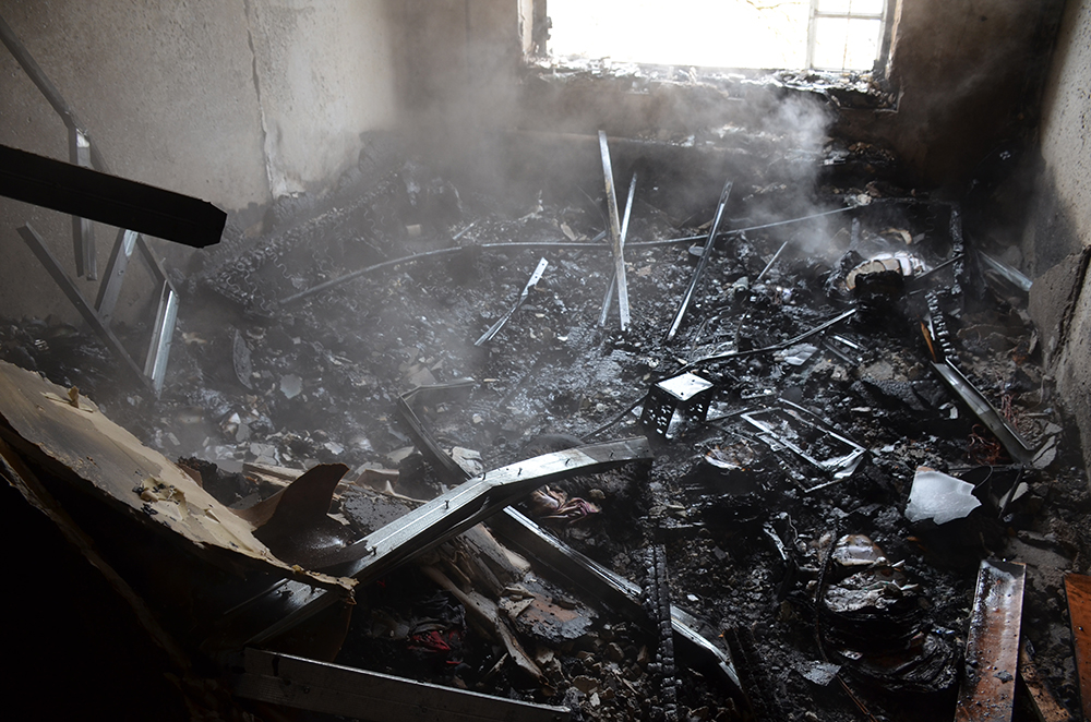 По непонятной причине на Николаевщине выгорела комната в многоэтажке 3