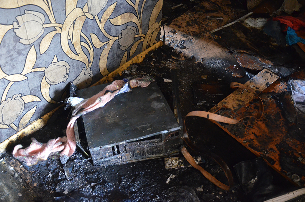 По непонятной причине на Николаевщине выгорела комната в многоэтажке 5