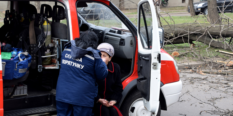 При падении дерева на маршрутку в Николаеве пострадали дети
