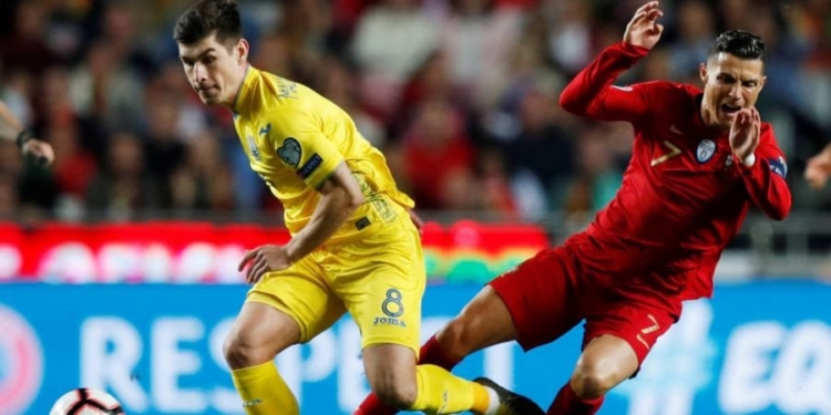 Отбор Евро-2020: Украина добилась благоприятного результата в матче против Португалии