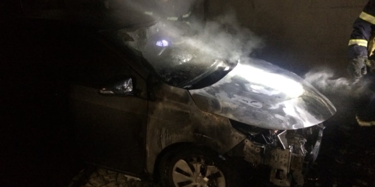 В Николаеве горела Toyota Camry