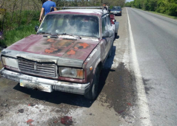 Вчера на Николаевщине тушили два горящих автомобиля