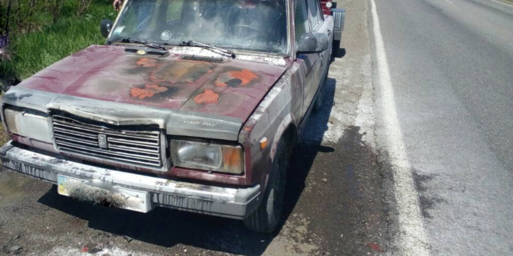 Вчера на Николаевщине тушили два горящих автомобиля