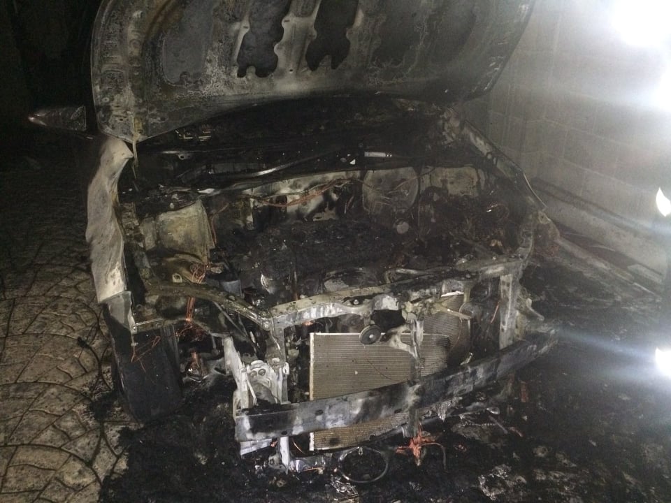 В Николаеве горела Toyota Camry 5