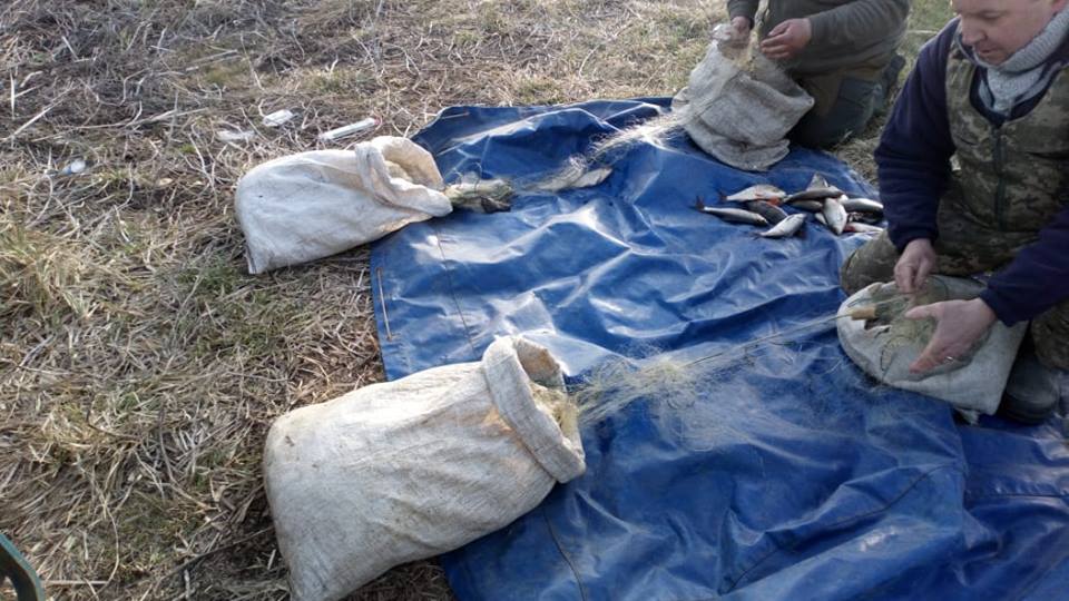 На Николаевщине рыбоохранный патруль поймал браконьеров с сетями длиной 1,2 км 1