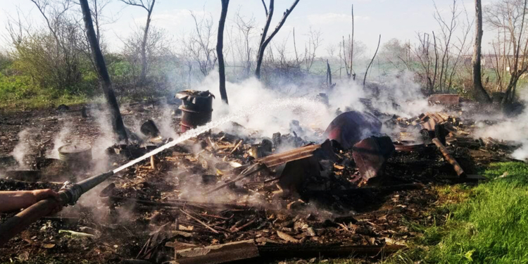 За сутки на Николаевщине дважды тушили дачи и один раз – хозпостройку