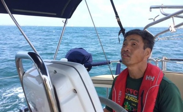 Незрячий японец пересек Тихий океан на яхте