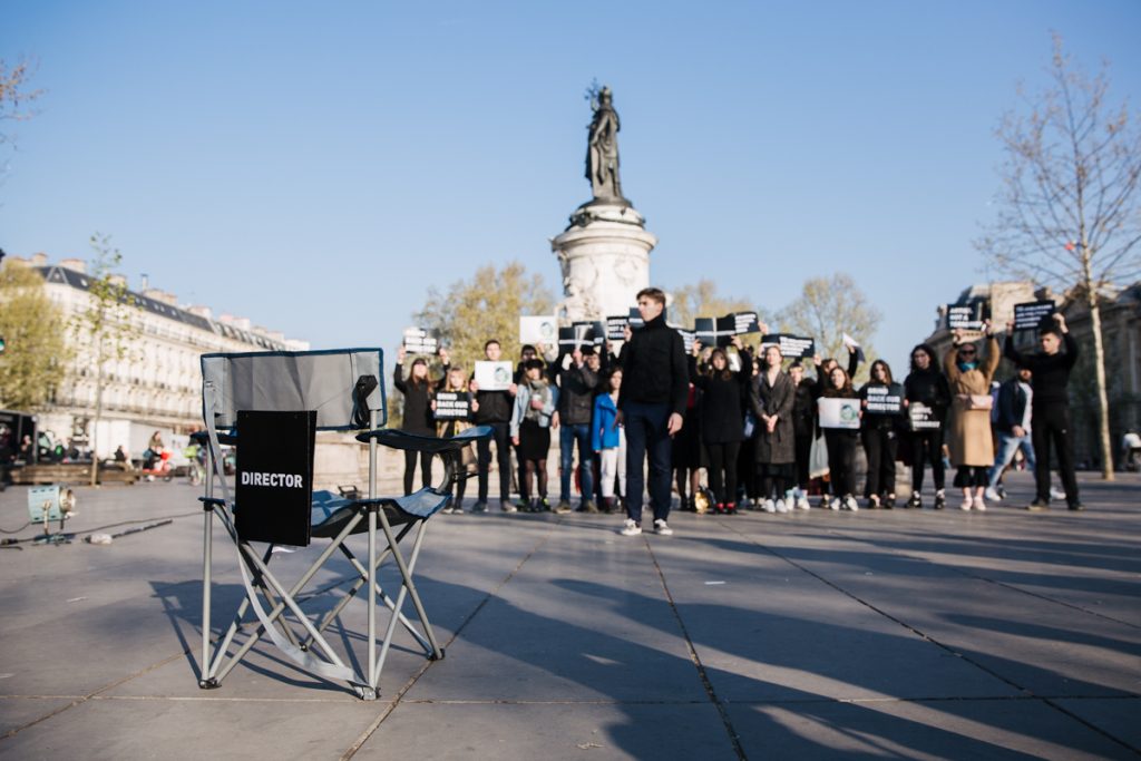 «Верните нашего режиссера» - николаевские студенты устроили в Гааге акцию в поддержку узников Кремля 37