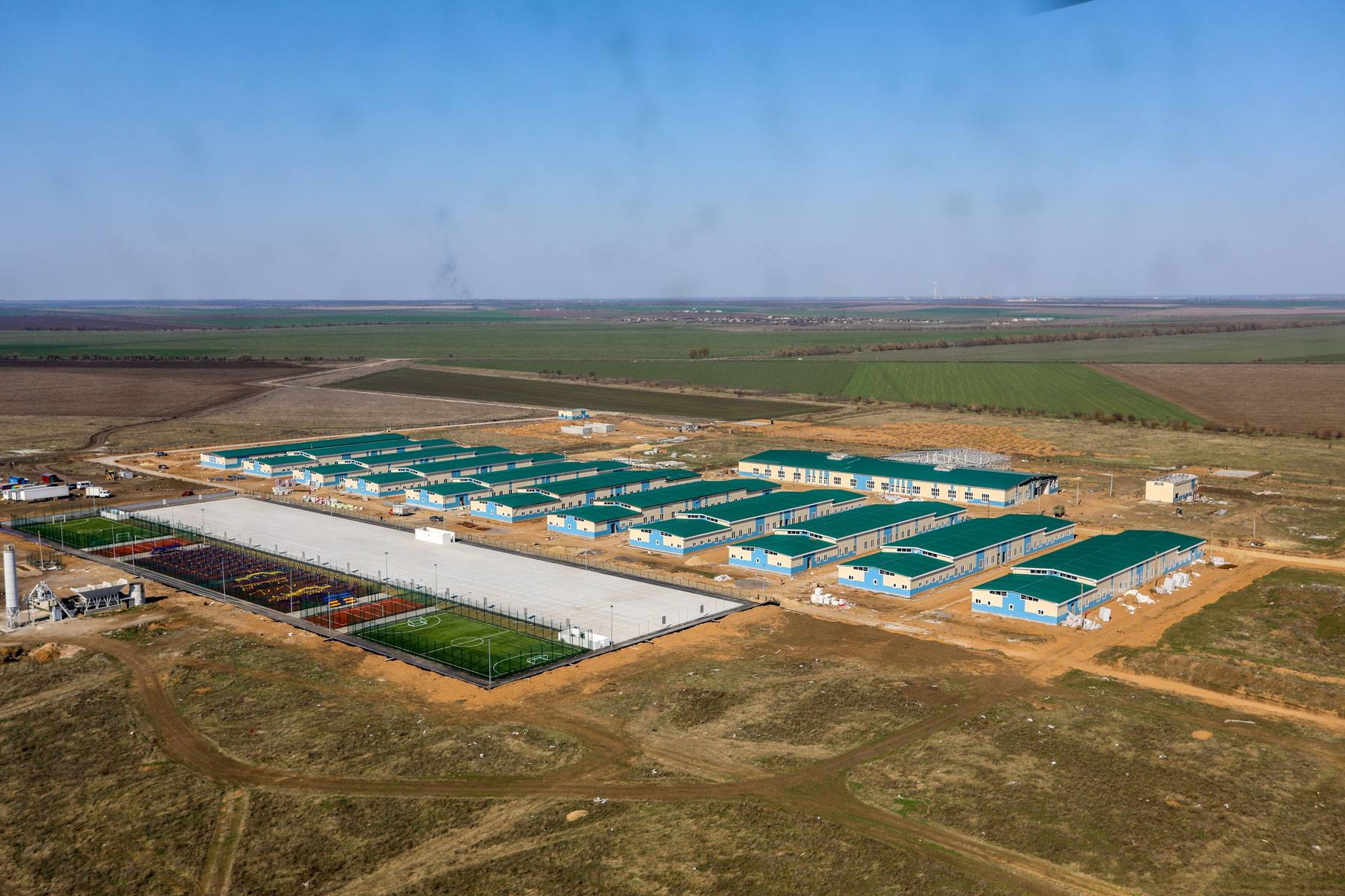 Строительство военного городка на полигоне Широкий Лан вышло на финишную прямую