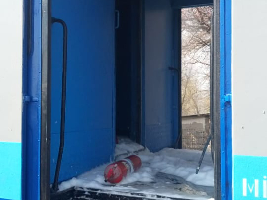 Дизель-поезд «Николаев-Долинская» загорелся в Новом Буге 11