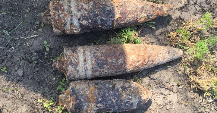 В Николаевской области обезвредили 5 артснарядов и мину