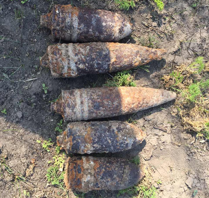 В Николаевской области обезвредили 5 артснарядов и мину 11