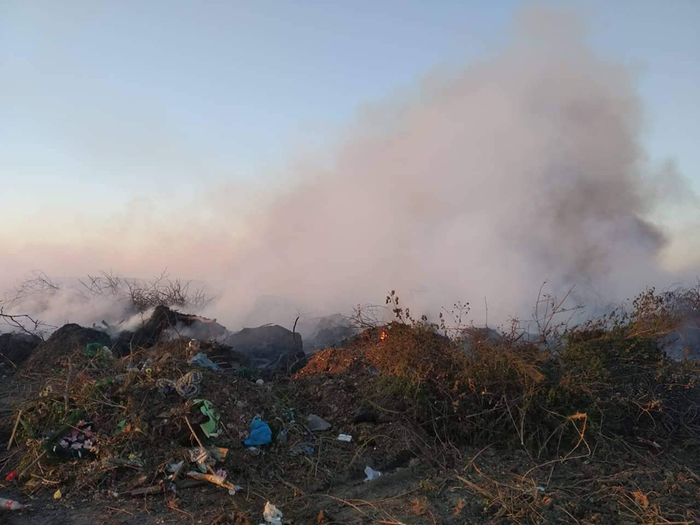 На Николаевщине пожарные ликвидировали большой пожар на полигоне бытовых отходов 3