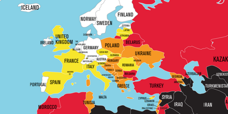 Украина заняла 102 место в рейтинге свободы слова