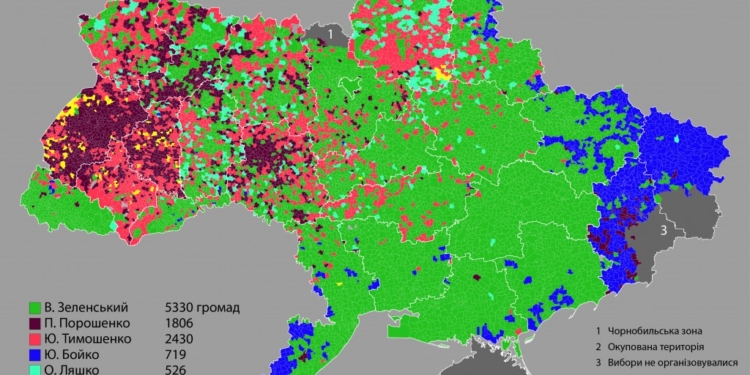 Как голосовали в Николаевщине на первом туре президентских выборов – КАРТЫ