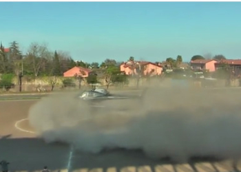 В Италии футболиста похитили на вертолете посреди матча