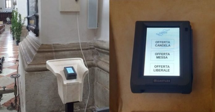 В трех церквях итальянского города Кьоджа установили POS-терминалы – для пожертвований 1