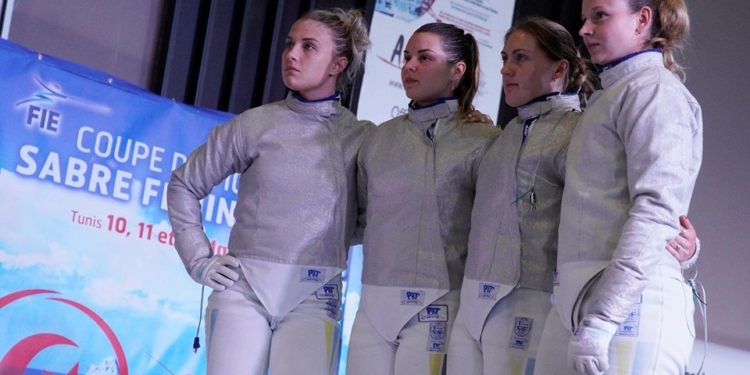 Николаевская саблистка Ольга Харлан с подругами по команде добыла командное «серебро» Кубка мира в Тунисе (ФОТО)