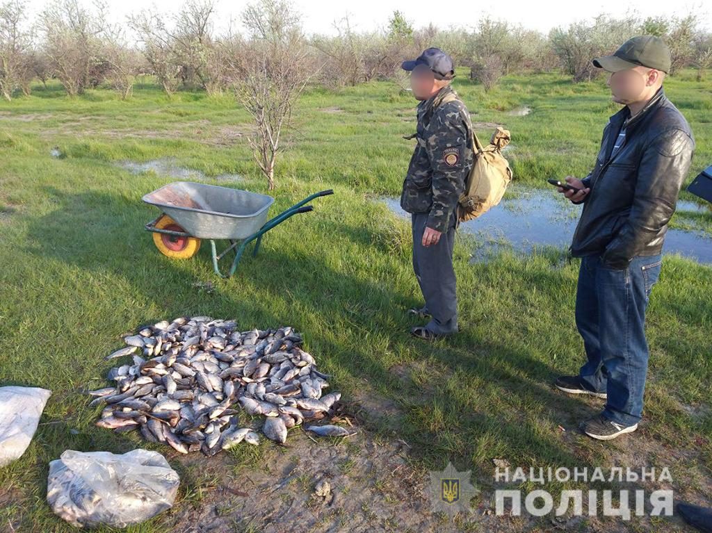 На Николаевщине полицейские задержали двоих браконьеров с почти полтысячей карасей 5