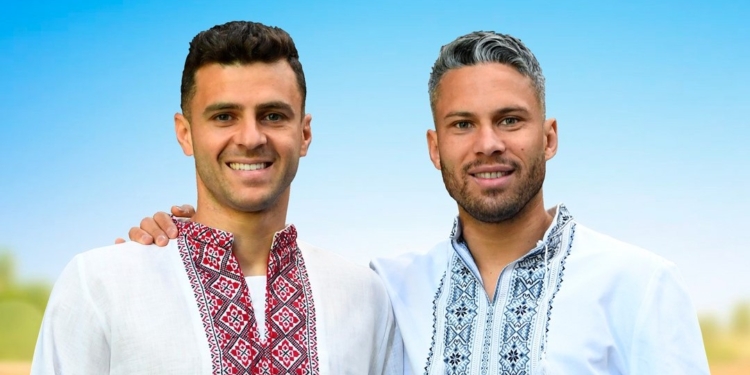 Украинские бразильцы Марлос и Мораес надели вышиванки (ФОТО)