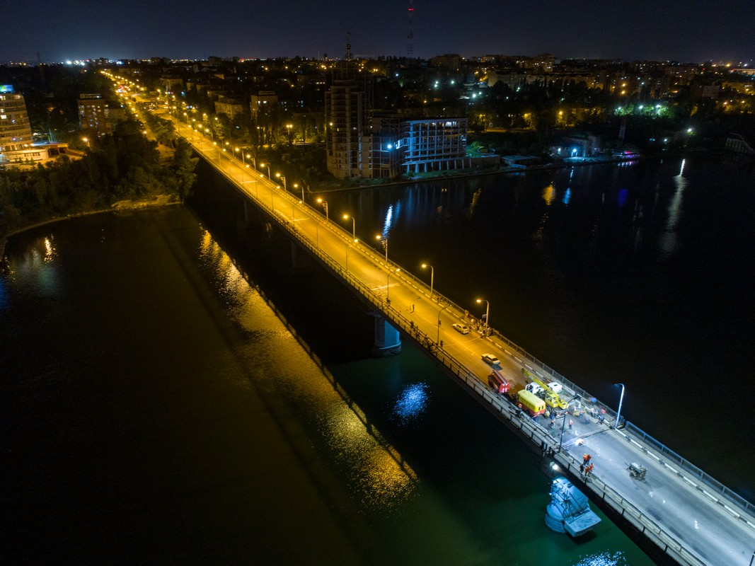 Ремонт Варваровского моста с высоты птичьего полета (ФОТО) 17